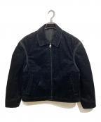 ZARAザラ）の古着「リラックスフィットベロアジャケット」｜ブラック