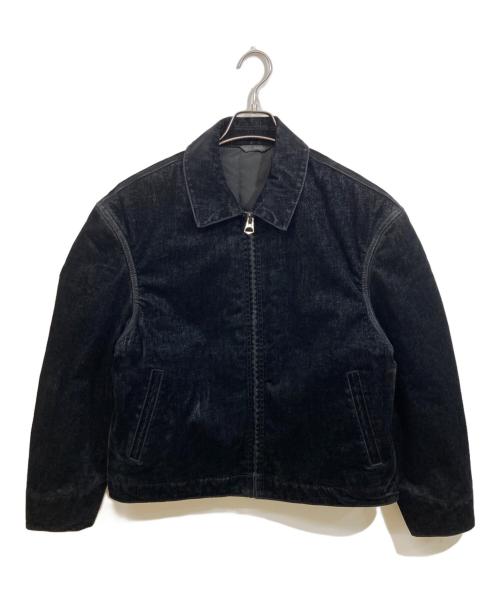 ZARA（ザラ）ZARA (ザラ) リラックスフィットベロアジャケット ブラック サイズ:SIZE Sの古着・服飾アイテム