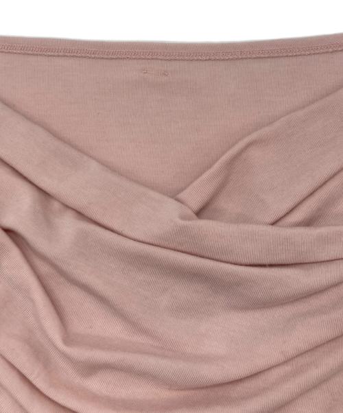 FRAY ID（フレイ アイディー）FRAY ID (フレイ アイディー) ギャザーオフショルカットソー ピンク サイズ:	SIZE Freeの古着・服飾アイテム