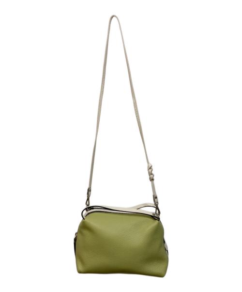 GIANNI CHIARINI（ジャンニ キアリーニ）GIANNI CHIARINI (ジャンニ キアリーニ) 2wayアリファバイカラーバッグ ホワイト×グリーンの古着・服飾アイテム