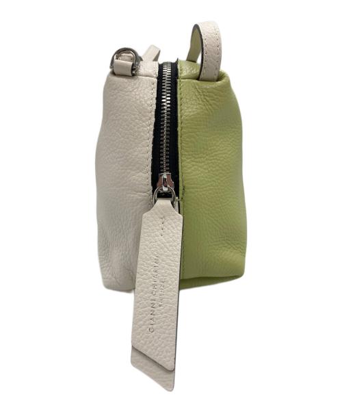 GIANNI CHIARINI（ジャンニ キアリーニ）GIANNI CHIARINI (ジャンニ キアリーニ) 2wayアリファバイカラーバッグ ホワイト×グリーンの古着・服飾アイテム