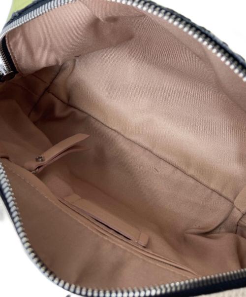 GIANNI CHIARINI（ジャンニ キアリーニ）GIANNI CHIARINI (ジャンニ キアリーニ) 2wayアリファバイカラーバッグ ホワイト×グリーンの古着・服飾アイテム