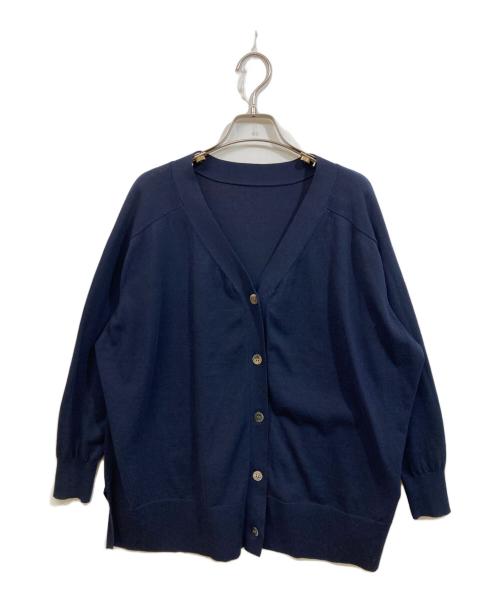 Spick and Span（スピック＆スパン）Spick and Span (スピックアンドスパン) CECOTTON 2wayオーバーサイズカーディガン ネイビー サイズ:実寸をご確認くださいの古着・服飾アイテム