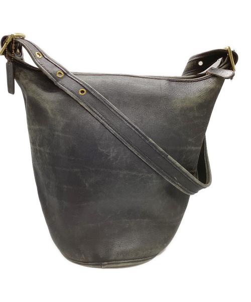 COACH（コーチ）COACH (コーチ) shoulder bucket bag leather ブラックの古着・服飾アイテム