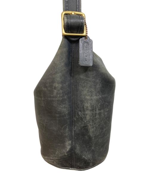 COACH（コーチ）COACH (コーチ) shoulder bucket bag leather ブラックの古着・服飾アイテム