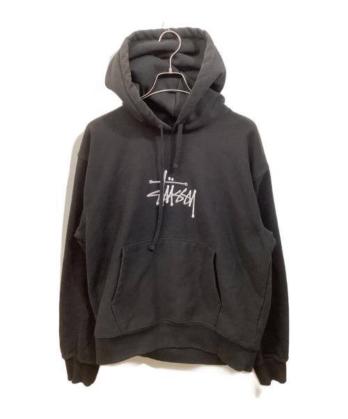 stussy（ステューシー）stussy (ステューシー) 刺繍ロゴ パーカー ブラック サイズ:SIZE Lの古着・服飾アイテム