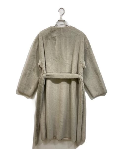 Ameri（アメリ）Ameri (アメリ) 2WAY エコファーロングコート ベージュ サイズ:SIZE Freeの古着・服飾アイテム