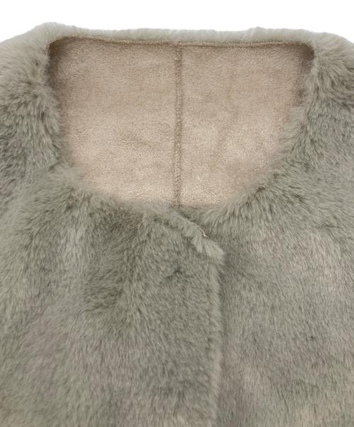 Ameri（アメリ）Ameri (アメリ) 2WAY エコファーロングコート ベージュ サイズ:SIZE Freeの古着・服飾アイテム
