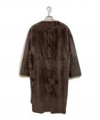 Ameriアメリ）の古着「2WAYソフトボアコート」｜ブラウン