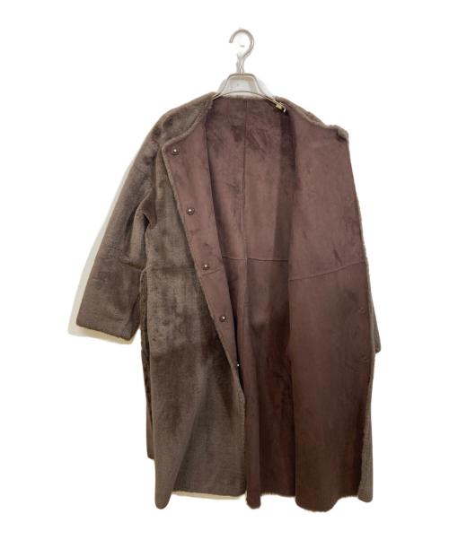 Ameri（アメリ）AMERI (アメリ) 2WAYソフトボアコート ブラウン サイズ:SIZE Freeの古着・服飾アイテム