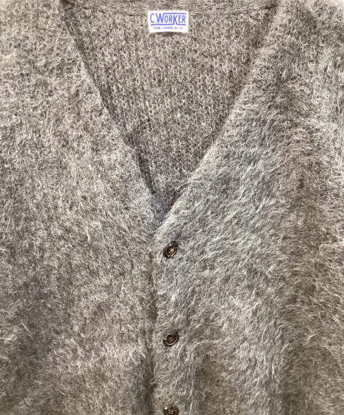 C.WORKER（シーワークス）C.WORKER (シーワークス) モヘアカーディガン グレー サイズ:SIZE 40の古着・服飾アイテム