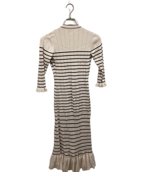 Sandro（サンドロ）Sandro (サンドロ) ニットドレスワンピース アイボリー サイズ:実寸をご確認くださいの古着・服飾アイテム