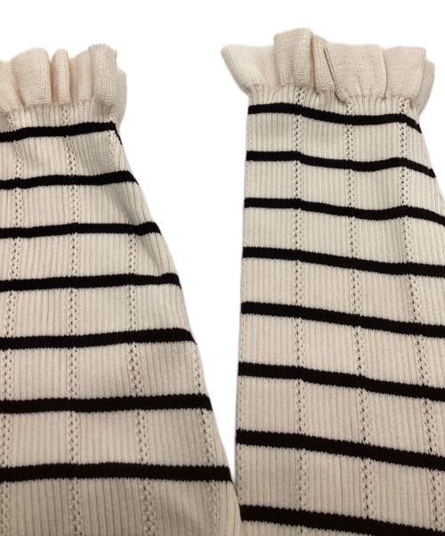 Sandro（サンドロ）Sandro (サンドロ) ニットドレスワンピース アイボリー サイズ:実寸をご確認くださいの古着・服飾アイテム