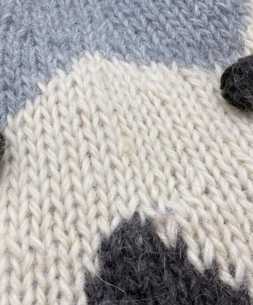 ISSEY SPORT（イッセイスポーツ）ISSEY SPORT (イッセイスポーツ) 総柄ニット グレー サイズ:	SIZE 9の古着・服飾アイテム