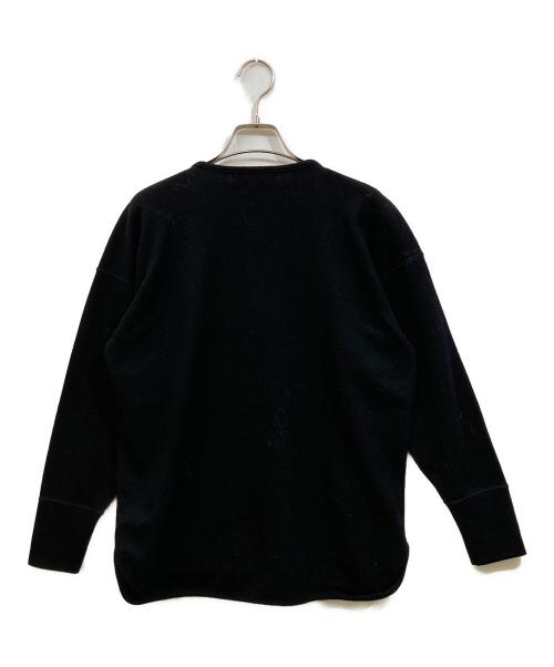 ISSEY SPORT（イッセイスポーツ）ISSEY SPORT (イッセイスポーツ) ノーカラーカーディガン ブラック サイズ:SIZE 9の古着・服飾アイテム