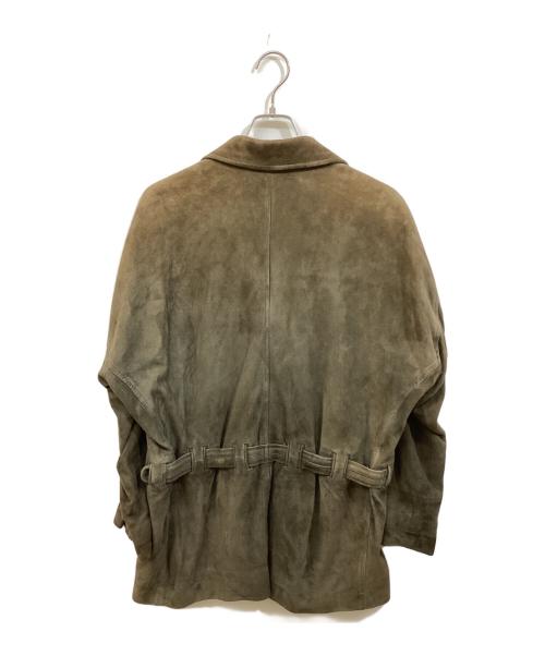 ISSEY MIYAKE MEN（イッセイミヤケメン）ISSEY MIYAKE MEN (イッセイミヤケメン) ヤギ革レザージャケット ブラウン サイズ:SIZE Mの古着・服飾アイテム
