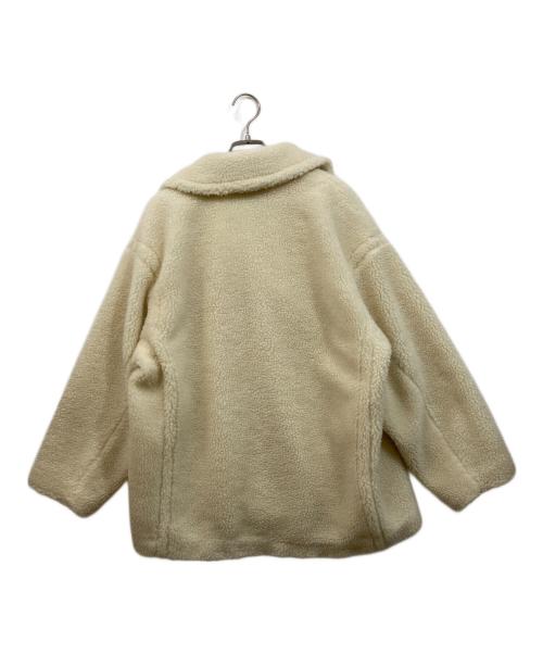 nano・universe（ナノ・ユニバース）nano・universe (ナノ・ユニバース) ミドル丈 ボア Pコート ベージュ サイズ:SIZE Freeの古着・服飾アイテム