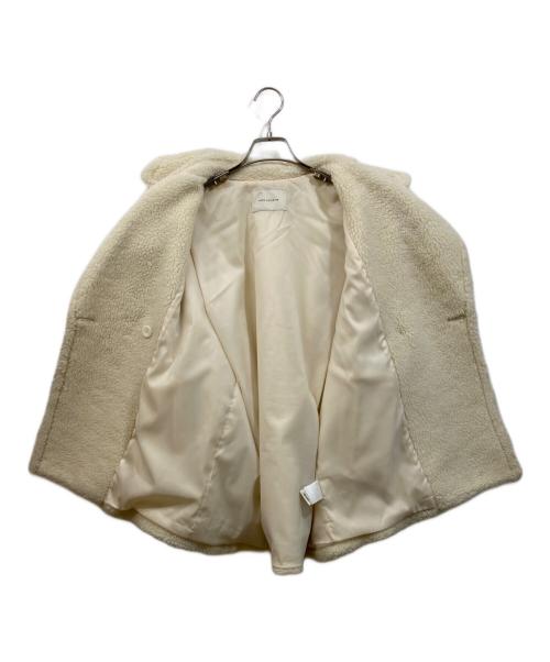 nano・universe（ナノ・ユニバース）nano・universe (ナノ・ユニバース) ミドル丈 ボア Pコート ベージュ サイズ:SIZE Freeの古着・服飾アイテム