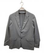 TOMORROW LANDトゥモローランド）の古着「ウールポリエステルギャバジン シングルブレステッド2Bジャケット」｜グレー