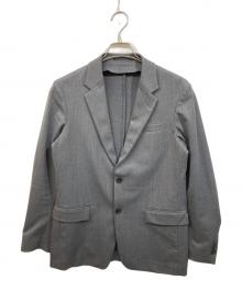 TOMORROW LAND（トゥモローランド）の古着「ウールポリエステルギャバジン シングルブレステッド2Bジャケット」｜グレー