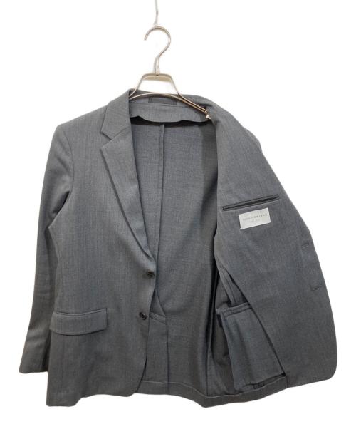 TOMORROW LAND（トゥモローランド）TOMORROW LAND (トゥモローランド) ウールポリエステルギャバジン シングルブレステッド2Bジャケット グレー サイズ:	SIZE 46の古着・服飾アイテム