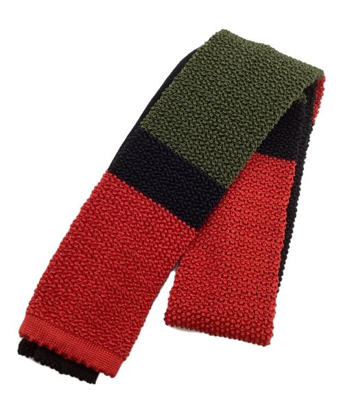 dunhill（ダンヒル）dunhill (ダンヒル) シルクニットタイ マルチカラー サイズ:実寸をご確認くださいの古着・服飾アイテム