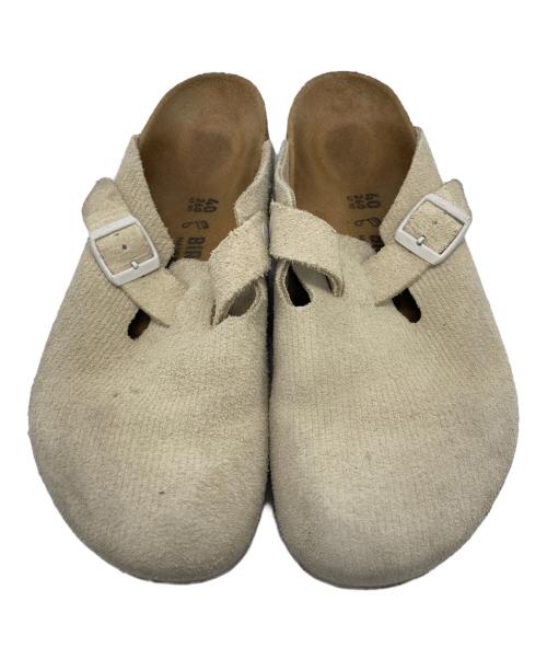 BIRKENSTOCK（ビルケンシュトック）BIRKENSTOCK (ビルケンシュトック) stussy (ステューシー) Boston BS ベージュ サイズ:26cmの古着・服飾アイテム