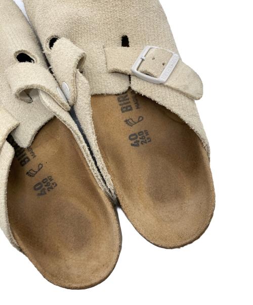 BIRKENSTOCK（ビルケンシュトック）BIRKENSTOCK (ビルケンシュトック) stussy (ステューシー) Boston BS ベージュ サイズ:26cmの古着・服飾アイテム