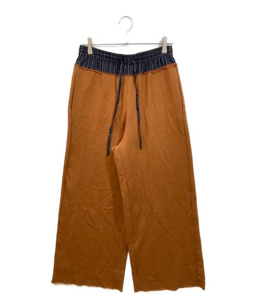 MM6 Maison Margiela（エムエムシックスメゾンマルジェラ）MM6 Maison Margiela (エムエムシックスメゾンマルジェラ) スイッチングドロストパンツ ブラウン サイズ:SIZE Sの古着・服飾アイテム