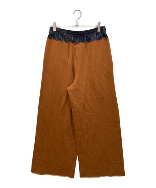 MM6 Maison Margiela（エムエムシックスメゾンマルジェラ）MM6 Maison Margiela (エムエムシックスメゾンマルジェラ) スイッチングドロストパンツ ブラウン サイズ:SIZE Sの古着・服飾アイテム