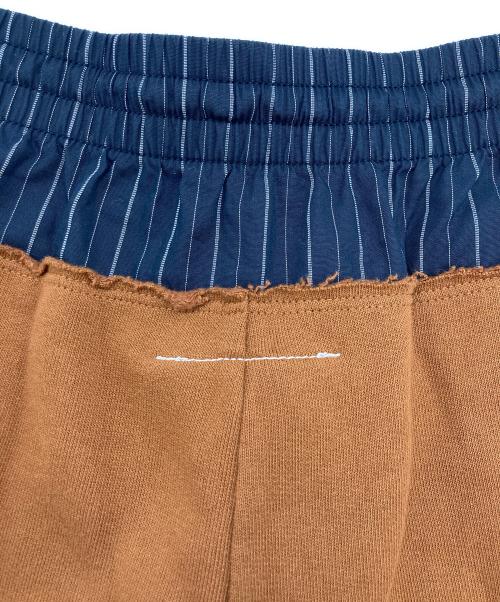 MM6 Maison Margiela（エムエムシックスメゾンマルジェラ）MM6 Maison Margiela (エムエムシックスメゾンマルジェラ) スイッチングドロストパンツ ブラウン サイズ:SIZE Sの古着・服飾アイテム