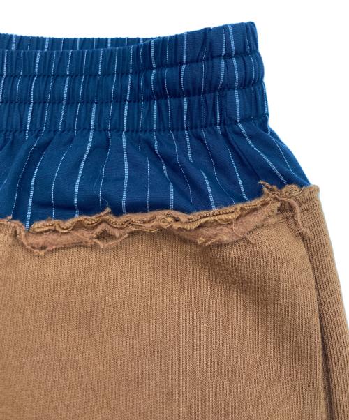 MM6 Maison Margiela（エムエムシックスメゾンマルジェラ）MM6 Maison Margiela (エムエムシックスメゾンマルジェラ) スイッチングドロストパンツ ブラウン サイズ:SIZE Sの古着・服飾アイテム