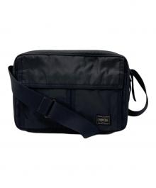 PORTER（ポーター）の古着「フラワーパターンショルダーバッグ」｜ブラック