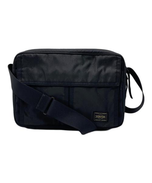PORTER（ポーター）PORTER (ポーター) フラワーパターンショルダーバッグ ブラックの古着・服飾アイテム