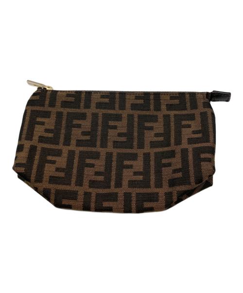 FENDI（フェンディ）FENDI (フェンディ) ズッカ柄ミニポーチ ブラウンの古着・服飾アイテム