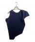 PLEATS PLEASE (プリーツプリーズ) アシンメトリープリーツノースリーブカットソー ネイビー サイズ:34：15000円