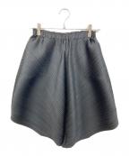 PLEATS PLEASEプリーツプリーズ）の古着「プリーツハーフパンツ」｜ブラック