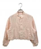 bulle de savonビュル デ サボン）の古着「MF LINEN washer stand コート」｜ライトピンク