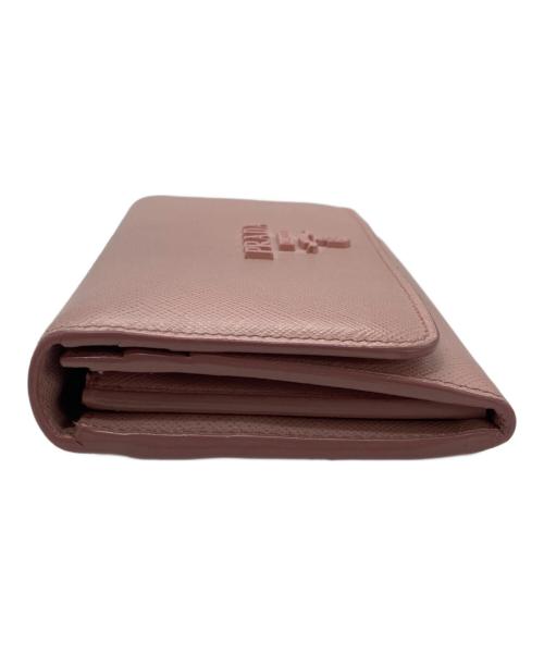 PRADA（プラダ）PRADA (プラダ) サフィアーノ長財布 ピンクの古着・服飾アイテム