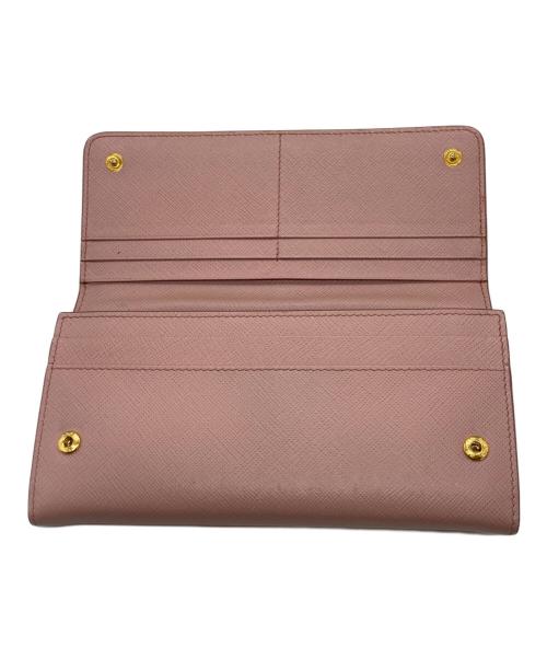 PRADA（プラダ）PRADA (プラダ) サフィアーノ長財布 ピンクの古着・服飾アイテム