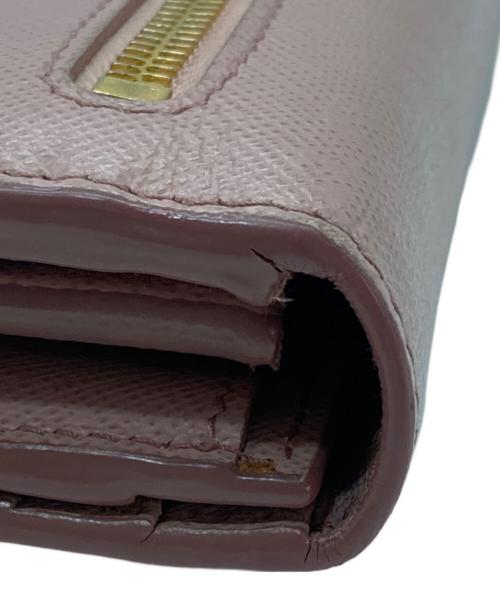 PRADA（プラダ）PRADA (プラダ) サフィアーノ長財布 ピンクの古着・服飾アイテム