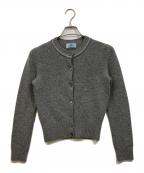 PRADAプラダ）の古着「カシミヤ混ウールカーディガン」｜ライトグレー