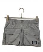 ANNA SUIアナスイ）の古着「シャカ2ビッグポケットショートスカート」｜グレー