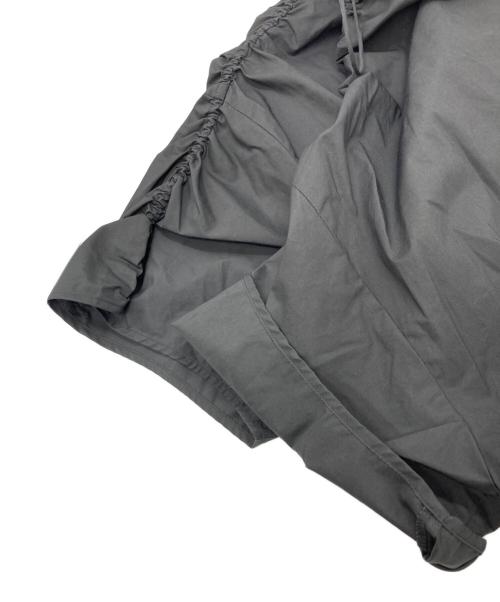 BALLSEY（ボールジィ）BALLSEY (ボールジィ) プロセスドコットン ギャザーブラウス ブラック サイズ:	SIZE 36の古着・服飾アイテム