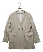 Lily Brownリリーブラウン）の古着「ノーカラージャケット」｜アイボリー