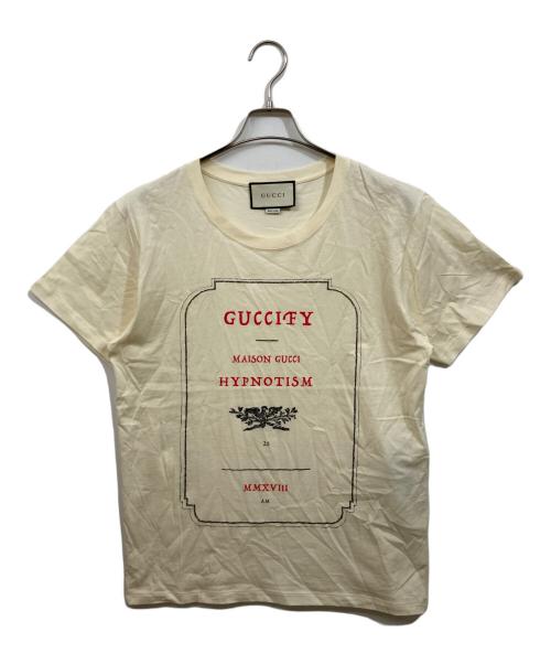 GUCCI（グッチ）GUCCI (グッチ) Guccify Hypnotism Graphic Tee アイボリー サイズ:SIZE Sの古着・服飾アイテム