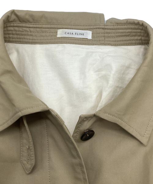 CASA FLINE（カーサフライン）CASA FLINE (カーサフライン) モーターサイクルロングコート ベージュ サイズ:SIZE Freeの古着・服飾アイテム
