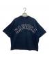 NAUTICA（ノーティカ）の古着「アーチロゴショートスリーブTシャツ」｜ネイビー