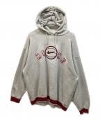 NIKEナイキ）の古着「ロゴプルオーバーパーカー」｜グレー