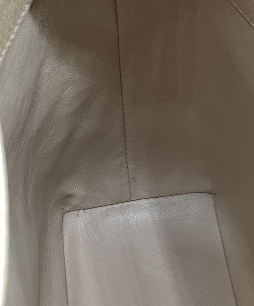 GUCCI（グッチ）GUCCI (グッチ) バンブーターンロックレザーハンドバッグ ベージュの古着・服飾アイテム